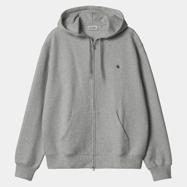 Carhartt WIP Hooded Madison Jacket Grey Heather/Dark Navy Best