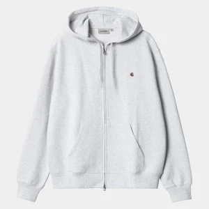 Carhartt WIP Hooded Madison Jacket Ash Heather/Lumber Shop