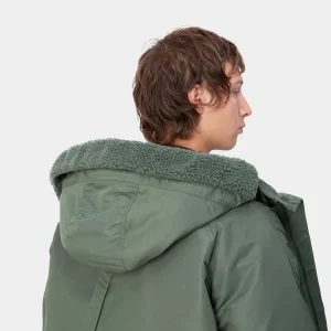 Carhartt WIP Hooded Olten Parka Duck Green Clearance