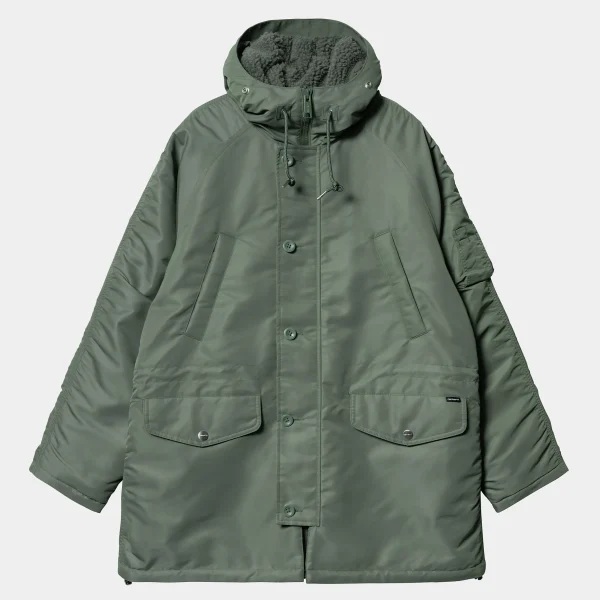 Carhartt WIP Hooded Olten Parka Duck Green Clearance