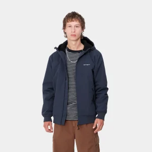 Carhartt WIP Hooded Sail Jacket Air Force Blue / White Shop