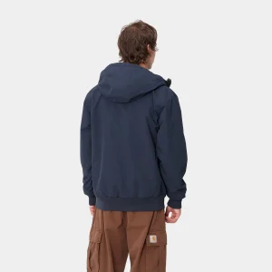 Carhartt WIP Hooded Sail Jacket Air Force Blue / White Shop