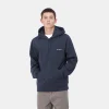 Carhartt WIP Hooded Script Embroidery Sweat Air Force Blue / White Cheap