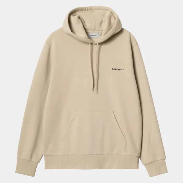 Carhartt WIP Hooded Script Embroidery Sweat Wall / Black Store