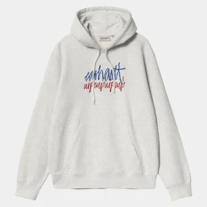 Carhartt WIP Hooded Stereo Sweat Ash Heather Store