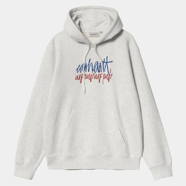 Carhartt WIP Hooded Stereo Sweat Ash Heather Store