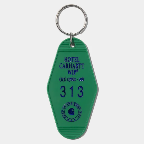 Carhartt WIP Hotel Keys Keychain Aspen Green / Aura New