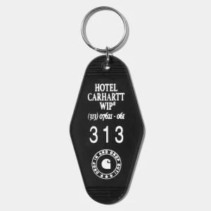 Carhartt WIP Hotel Keys Keychain Black / White Cheap