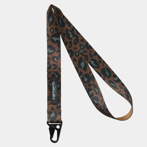 Carhartt WIP Jude Keychain Camo Leo Jacquard, Tamarind New