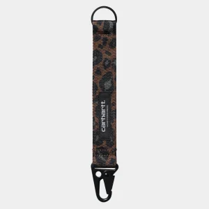 Carhartt WIP Jude Keyholder Camo Leo Jacquard, Tamarind Sale