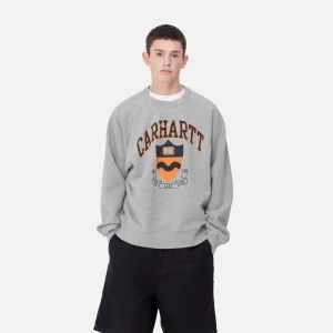 Carhartt WIP Lazy Duck Academy Sweat Grey Heather New