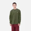 Carhartt WIP L/S American Script T-Shirt Tarragon Cheap