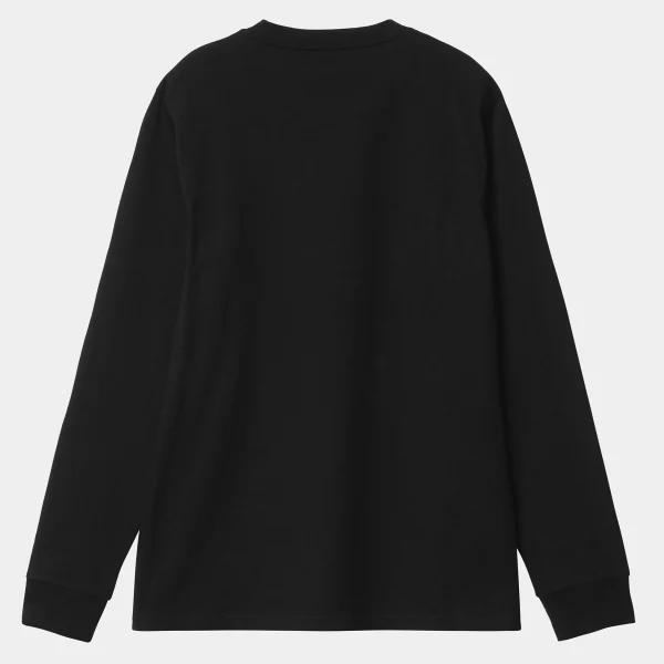 Carhartt WIP L/S Base T-Shirt Black / White Online