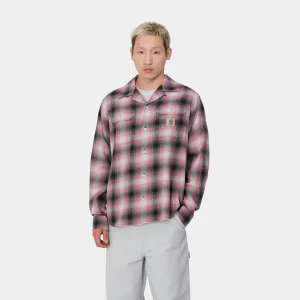 Carhartt WIP L/S Blanchard Shirt Blanchard Check, Charm Pink Cheap