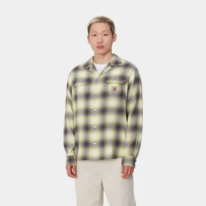 Carhartt WIP L/S Blanchard Shirt Blanchard Check, Arctic Lime Clearance