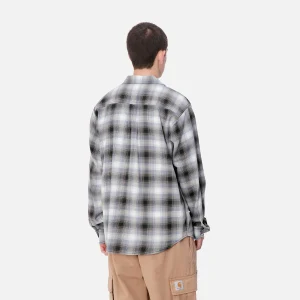 Carhartt WIP L/S Blanchard Shirt Blanchard Check, Charm Blue Clearance