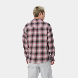 Carhartt WIP L/S Blanchard Shirt Blanchard Check, Charm Pink Cheap