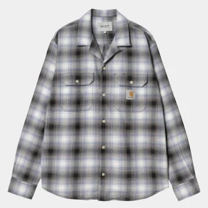 Carhartt WIP L/S Blanchard Shirt Blanchard Check, Charm Blue Clearance