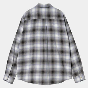 Carhartt WIP L/S Blanchard Shirt Blanchard Check, Charm Blue Clearance