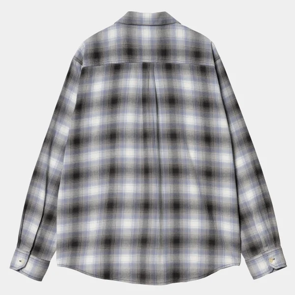 Carhartt WIP L/S Blanchard Shirt Blanchard Check, Charm Blue Clearance