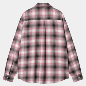 Carhartt WIP L/S Blanchard Shirt Blanchard Check, Charm Pink Cheap