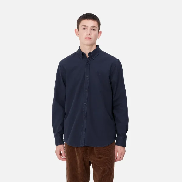 Carhartt WIP L/S Bolton Shirt Air Force Blue Store