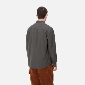 Carhartt WIP L/S Bolton Shirt Graphite Best Sale