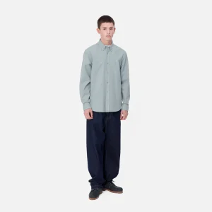 Carhartt WIP L/S Bolton Shirt Dusty Ice Clearance