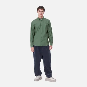 Carhartt WIP L/S Bolton Shirt Duck Green Cheap