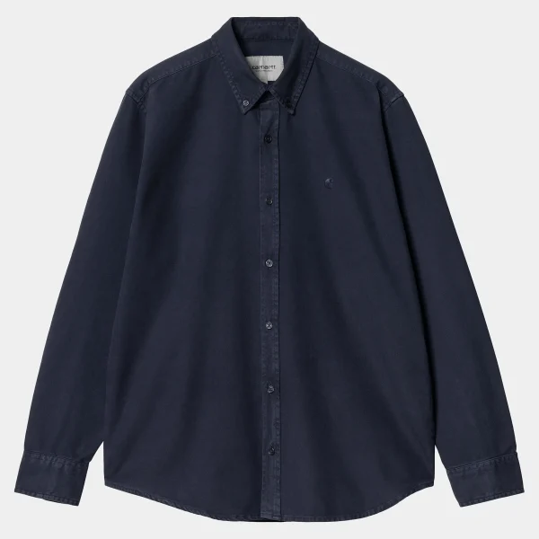 Carhartt WIP L/S Bolton Shirt Air Force Blue Store