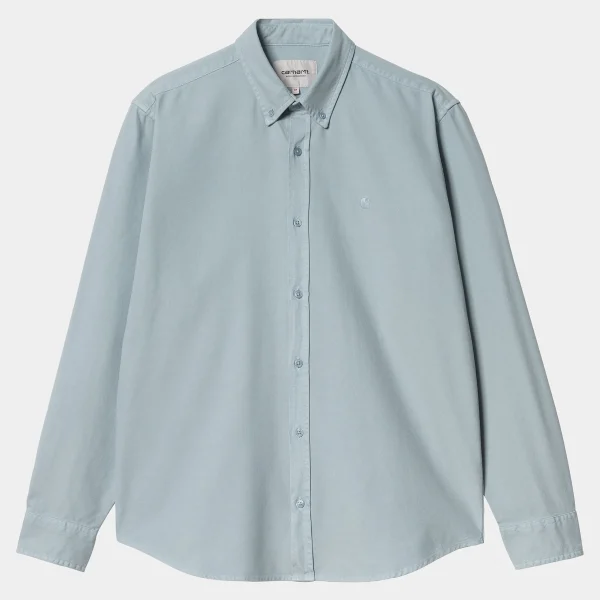 Carhartt WIP L/S Bolton Shirt Dusty Ice Clearance