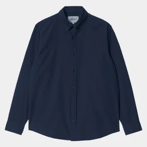 Carhartt WIP L/S Bolton Shirt Dark Navy Clearance