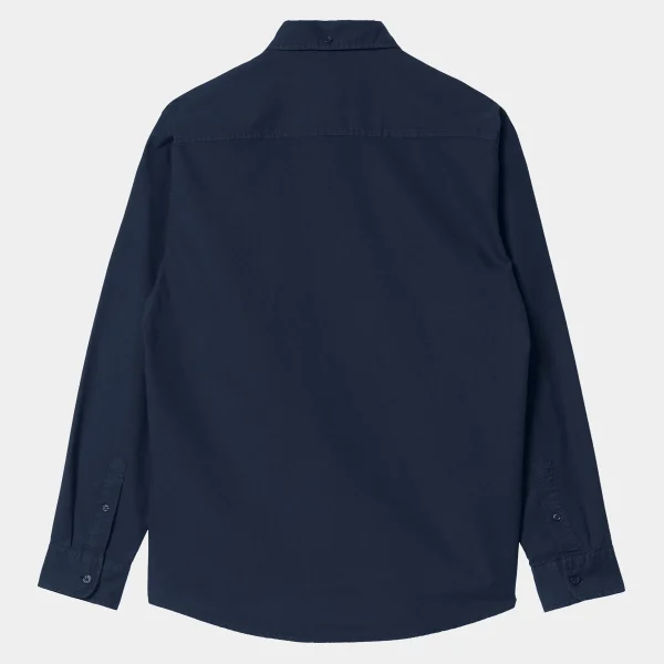 Carhartt WIP L/S Bolton Shirt Dark Navy Clearance