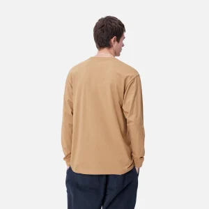 Carhartt WIP L/S Chase T-Shirt Peanut / Gold Discount