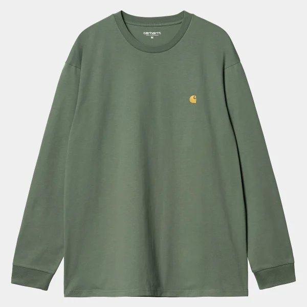 Carhartt WIP L/S Chase T-Shirt Duck Green / Gold Fashion