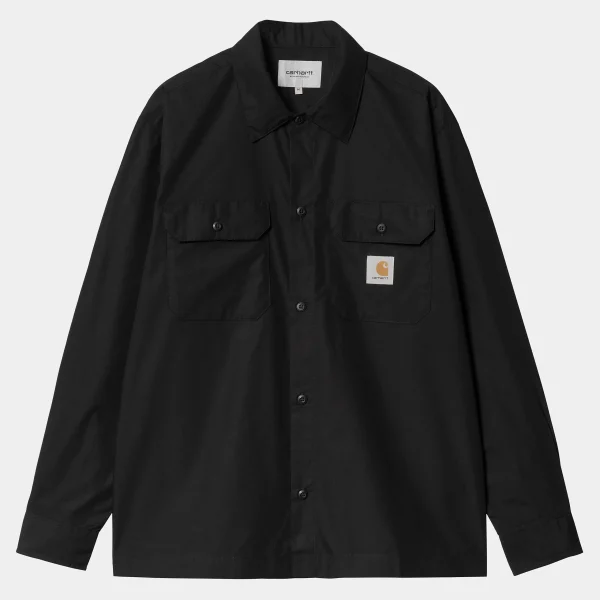 Carhartt WIP L/S Craft Shirt Black Clearance