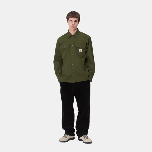 Carhartt WIP L/S Craft Shirt Office Green New