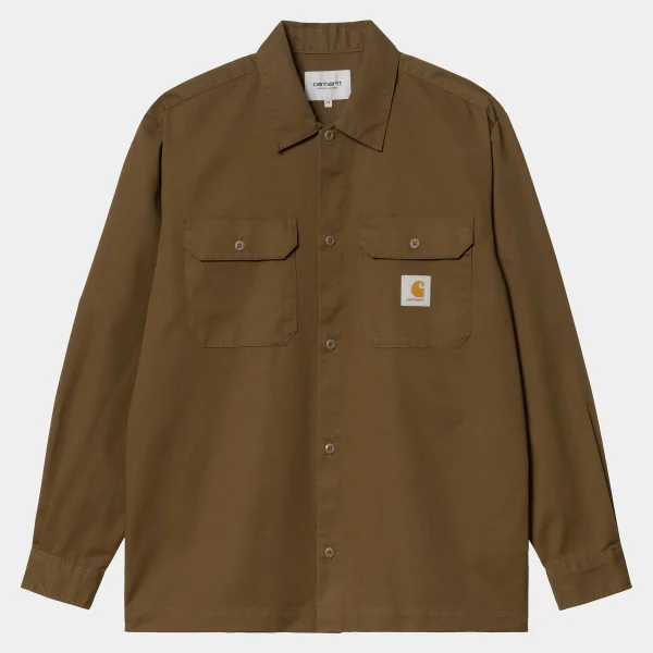 Carhartt WIP L/S Craft Shirt Chocolate Fashion