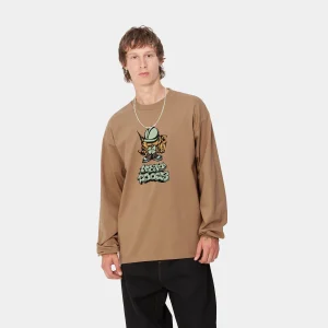 Carhartt WIP L/S Drill Boy T-Shirt Peanut Cheap