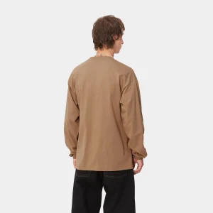 Carhartt WIP L/S Drill Boy T-Shirt Peanut Cheap