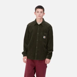 Carhartt WIP L/S Flint Shirt Office Green New