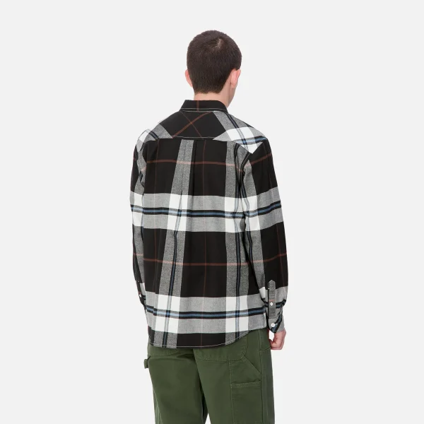 Carhartt WIP L/S Garnett Shirt Garnett Check, Wax / Wax Store