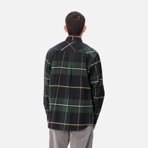 Carhartt WIP L/S Garnett Shirt Garnett Check, Sycamore Tree / Sycamore Tree Hot