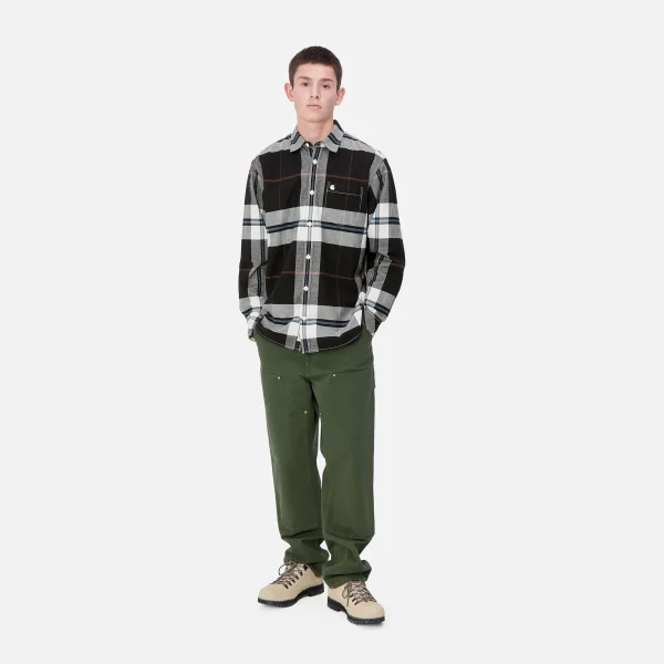 Carhartt WIP L/S Garnett Shirt Garnett Check, Wax / Wax Store