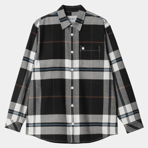 Carhartt WIP L/S Garnett Shirt Garnett Check, Wax / Wax Store