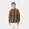 Carhartt WIP L/S Hobart Shirt Hobart Check, Sycamore Tree Cheap