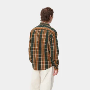 Carhartt WIP L/S Hobart Shirt Hobart Check, Sycamore Tree Cheap