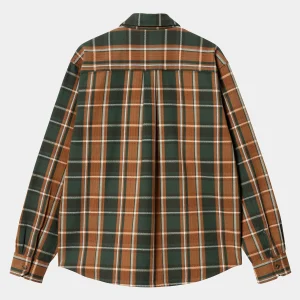 Carhartt WIP L/S Hobart Shirt Hobart Check, Sycamore Tree Cheap