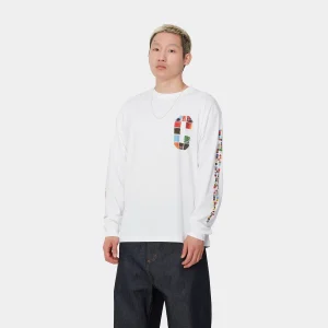 Carhartt WIP L/S Machine 89 T-Shirt White Sale