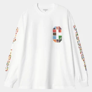 Carhartt WIP L/S Machine 89 T-Shirt White Sale